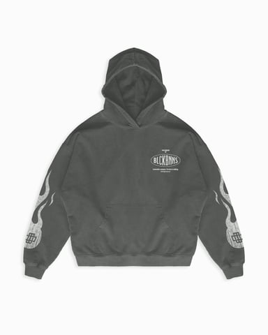 Black Bananas Mono Flame Hoodie, Black