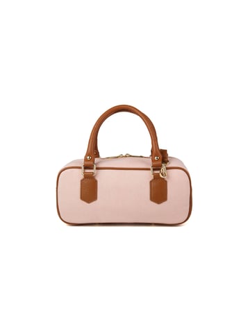 Giulia Monti Shoulder Bag Pale Pink Golden Brown