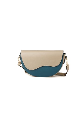 Giulia Monti Shoulder Bag Taupe Sea Green