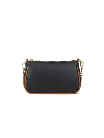 Giulia Monti Crossbody Bag Black Golden Brown