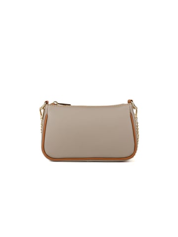 Giulia Monti Crossbody Bag Taupe Golden Brown