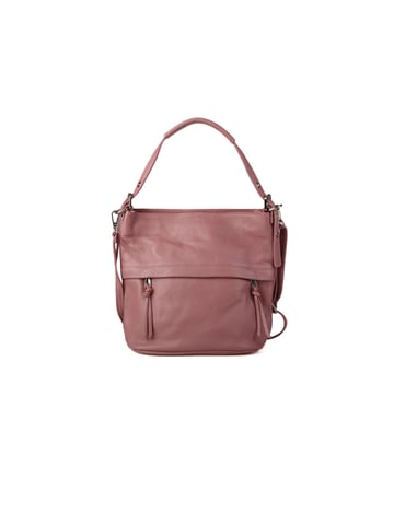 Giulia Monti Shoulder Bag Pale Plum Or Coral Pink