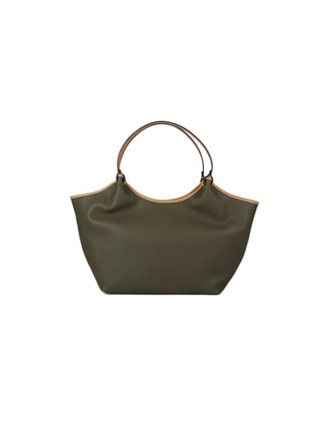 Giulia Monti Tote Bag Military Green Beige