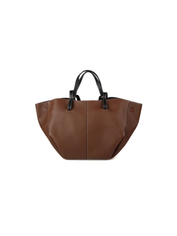 Giulia Monti Tote Bag Walnut Brown Black