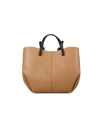 Giulia Monti Tote-väska Grå Beige Svart