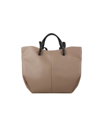 Giulia Monti Tote Bag Ljus Taupe Svart
