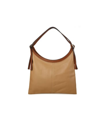 Giulia Monti Tote-väska Grå Beige Guldbrun