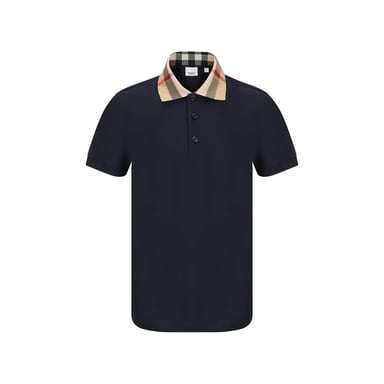 Burberry Blauwe Katoenen Poloshirt