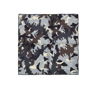 Tom Ford Gray Silk Pocket Square