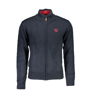 Gianmarco Venturi Blue Cotton Men's Cardigan