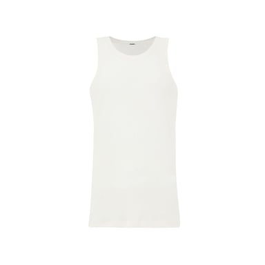 Jil Sander White Cotton Sleveless Jacket