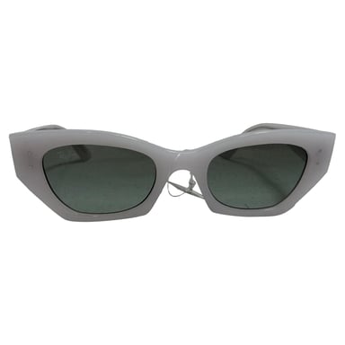 Ray-Ban Zena Cat-Eye Sunglasses in White Acetate