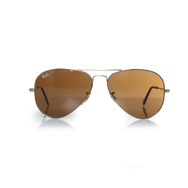 Ray Ban, Aviator in gold and brown