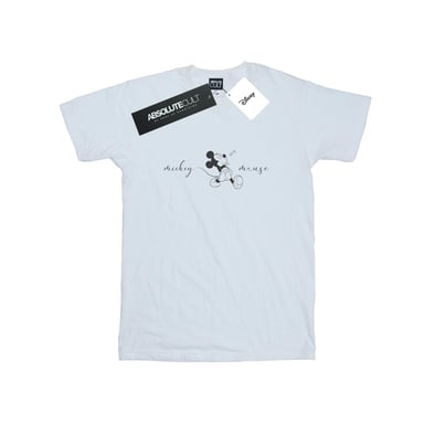 Disney Mens Mickey Mouse Whistle T-Shirt (White)