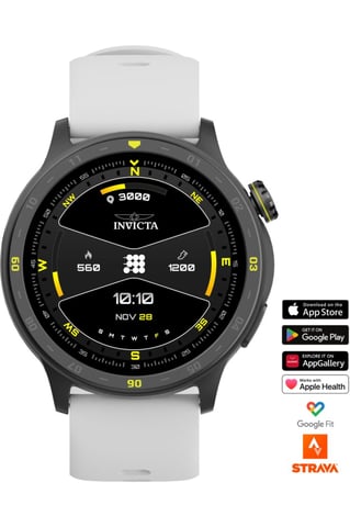 Invicta I-Tech 2 ITECH-004 Men's Watch - Smartwatch Movement - Stainless Steel with Black Dial - 45 mm