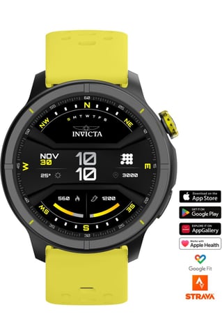 Invicta I-Tech - 2 Pro ITECH-006 Men's Watch - Smartwatch Movement - Stainless Steel with Black Dial - 46 mm