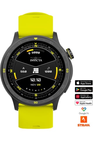 Invicta I-Tech 2 ITECH-002 Men's Watch - Smartwatch Movement - Stainless Steel with Black Dial - 45 mm
