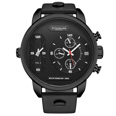 Stührling Global GMT 4052 Japans quartzhorloge 52 mm