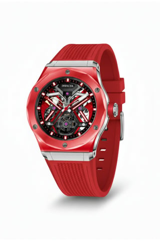 Invicta Celestial 69542 Men's Watch - Mechanical Movement - K9 Glass with Silver Dial - 45 mm