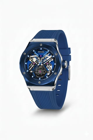 Invicta Celestial 69543 Men's Watch - Mechanical Movement - K9 Glass with Silver Dial - 45 mm