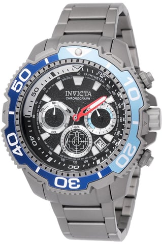 Invicta TI-22 49493 Men's Watch - Quartz Movement - Titanium with Black Dial - 48 mm