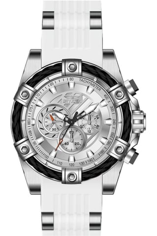 Invicta Bolt 50601 Herrklocka - Quartz Rörelse - Rostfritt Stål med Silver Urskiva - 52 mm