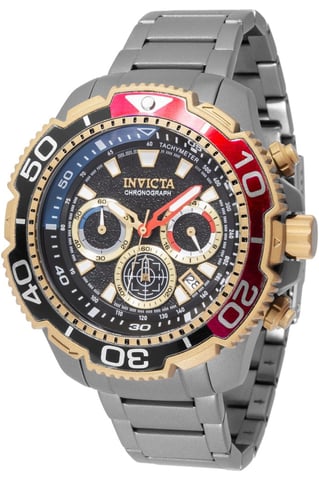 Invicta TI-22 49495 Men's Watch - Quartz Movement - Titanium with Black Dial - 48 mm