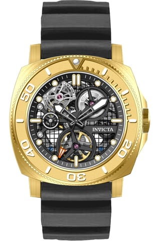 Invicta Sea Hunter 69463 Men's Watch - Automatic Movement - Stainless Steel with Black Dial - 44 mm