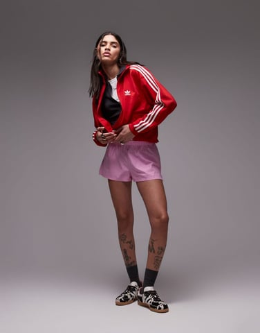 ASOS DESIGN poplin micro short co ord in pink