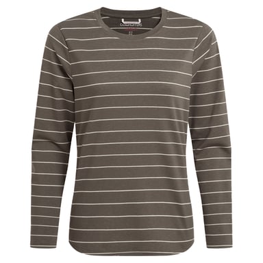 Craghoppers Womens/Ladies Akona Striped Nosilife Long-Sleeved T-Shirt (Wild Olive)