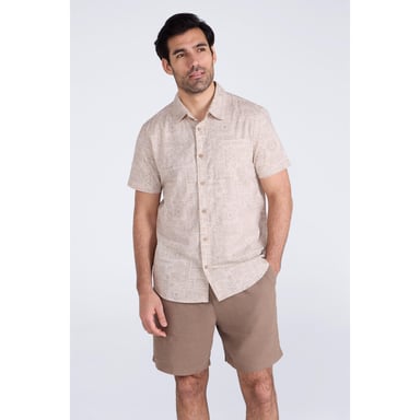 Mountain Warehouse Mens Preston Illustration Shirt (Beige)