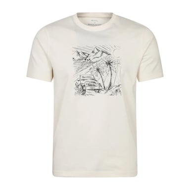 Mountain Warehouse Mens Ocean Drive T-Shirt (Off White)
