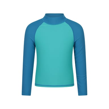 Mountain Warehouse Childrens/Kids Long-Sleeved Rash Top (Light Teal)