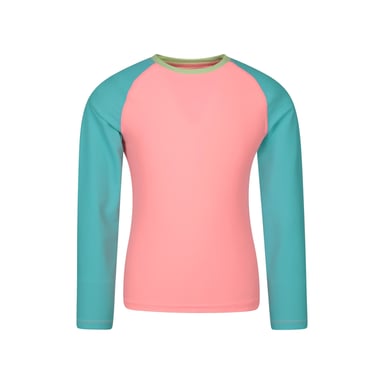 Mountain Warehouse Childrens/Kids Long-Sleeved Rash Top (Coral)