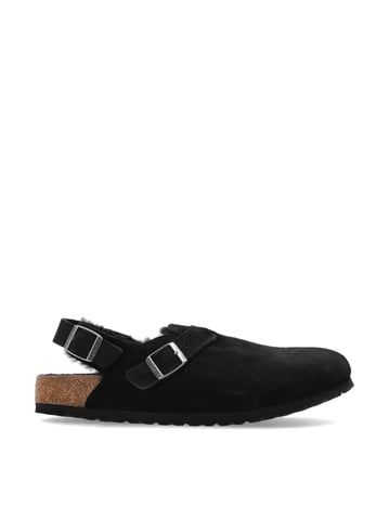 Tokio Shearling Suede Mules