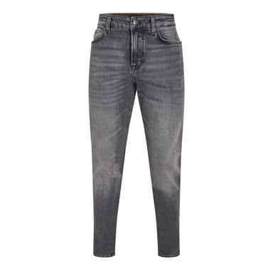 Herr Boss Högmidjade Slim Fit Femficksjeans i Mörkgrå