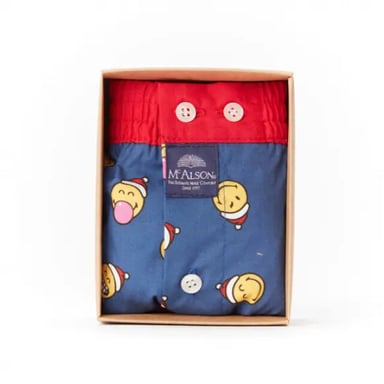 Mc Alson Kerst sileys blauw