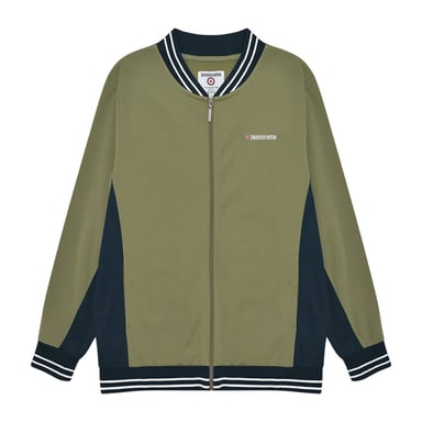 Lambretta Mens Vintage Jacket (Khaki Green/Dark Navy/White)