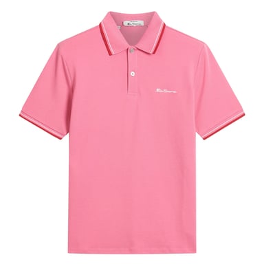 Ben Sherman Herr Signatur Piké T-shirt (Calypso Coral)