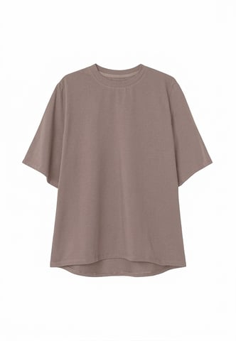 Oversized Premium T-shirt DARK BEIGE