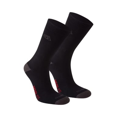 Craghoppers Unisex Vuxen Insektsavvisande Strumpor (Pack om 2) (Svart/Mörk Grå)