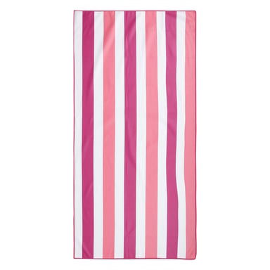 Regatta Streep Microvezel Strandlaken (Roze Violet/Roze Limonade)