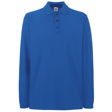 Fruit Of The Loom Mens Premium Long Sleeve Polo Shirt