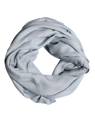 Dolce & Gabbana Light Blue Cashmere Knitted Shawl