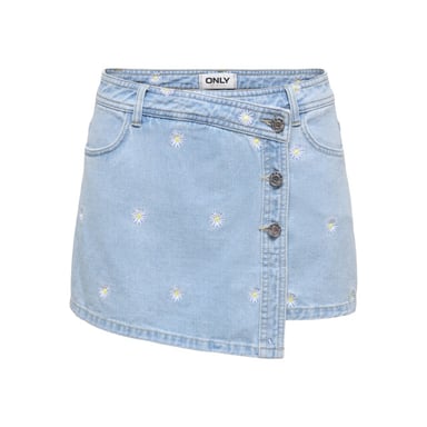 Only Onllesly reg daisy dnm skort bj blue denim