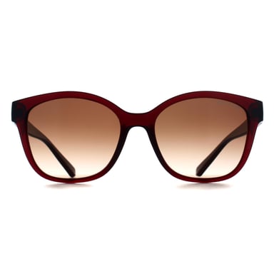 Armani Exchange AX4127S 824113 glanzend transparant rood bruin gradiënt zonnebril
