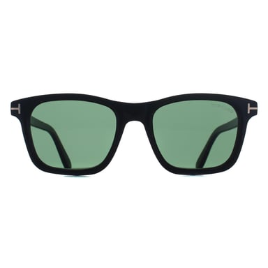 Tom Ford Barron FT1179 01N glanzend zwart groene zonnebril