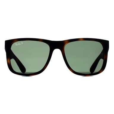 Ray-Ban RB4165 Justin 865/9A mat havana donkergroen gepolariseerde zonnebril