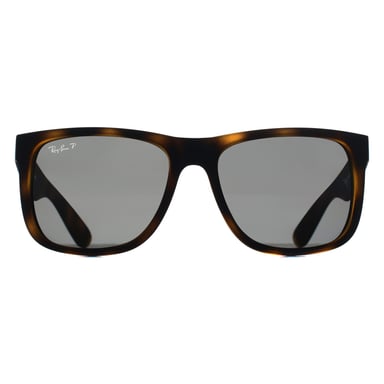Ray-Ban RB4165 Justin 865/87 mat havana donkergrijs gepolariseerde zonnebril