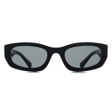 Miu Miu MUB04S 16K08Z zwarte donkergrijze zonnebril